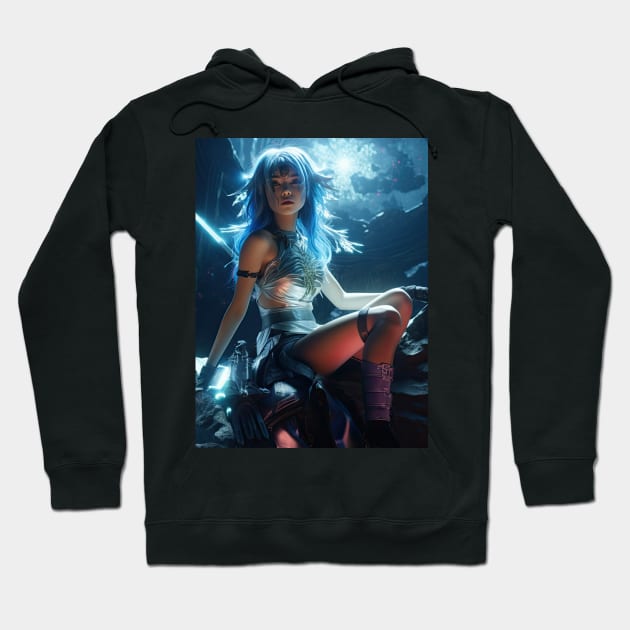 Elf Girl & Vortex Hoodie by Century21Mouse